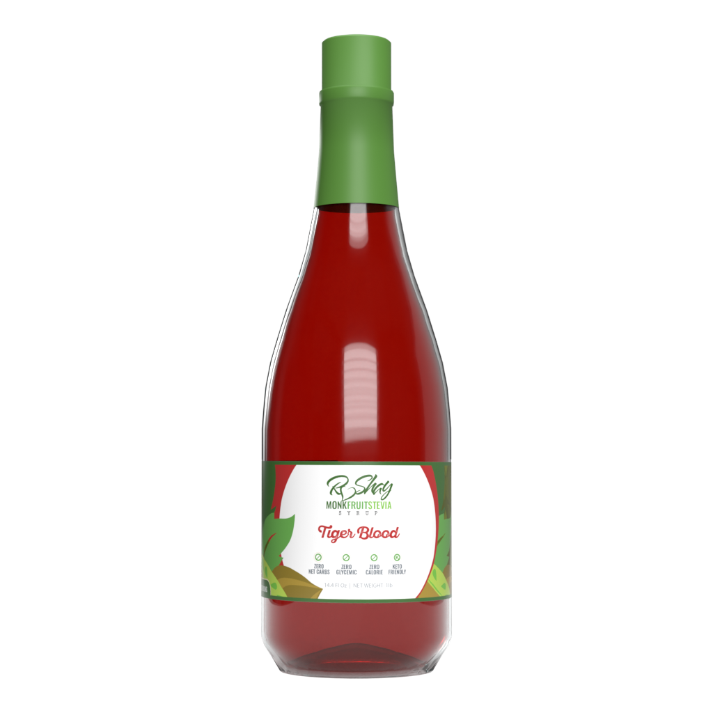 14oz Monk Fruit Syrup: Tiger Blood